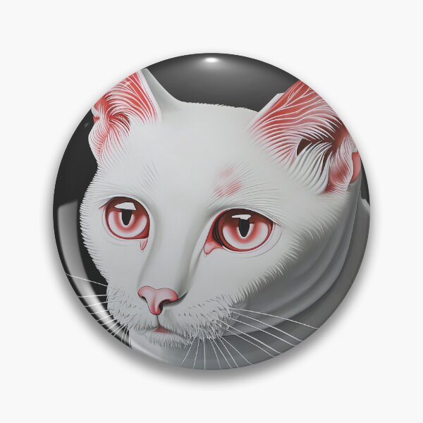 Item preview, Polka Dot White and Red Cat designed and sold by jplrosman.