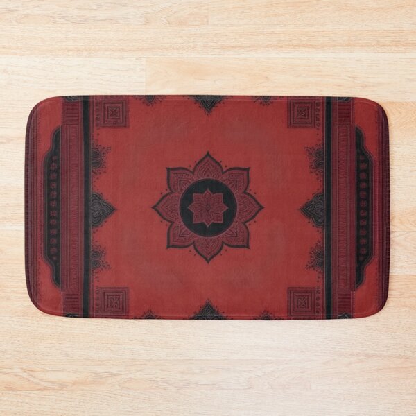 Item preview, RogerPattern - "Timeless Elegance: Red and Black Bandana Print with Stunning Flower" designed and sold by RogerPattern.