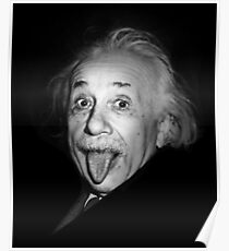 Póster Albert Einstein Funny Tongue