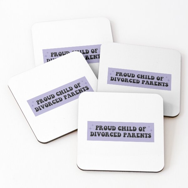 Item preview, Proud Child of Divorced Parents Bumper designed and sold by BUMPER-STICKERS.