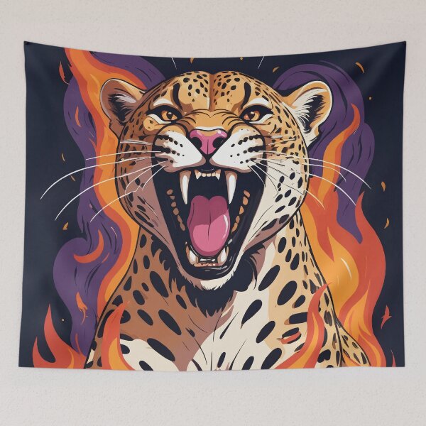 Item preview, Leopard Fury designed and sold by WildlifeInc.
