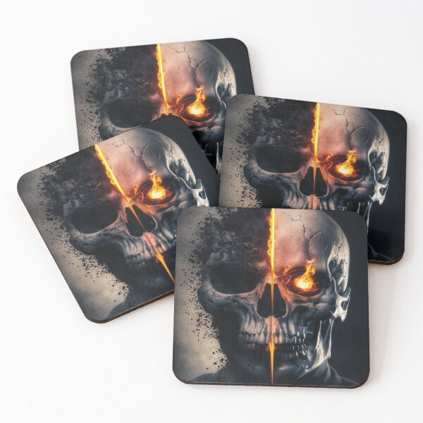 Item preview, half a skull designed and sold by KolorowySwiata.