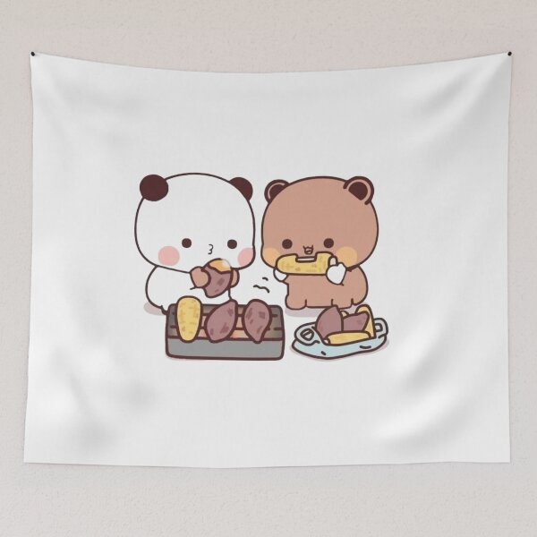 Artikelvorschau, Bubu Dudu Panda und Brownie Bear Couple v3 2024 entworfen und verkauft von OceanLiveArts.