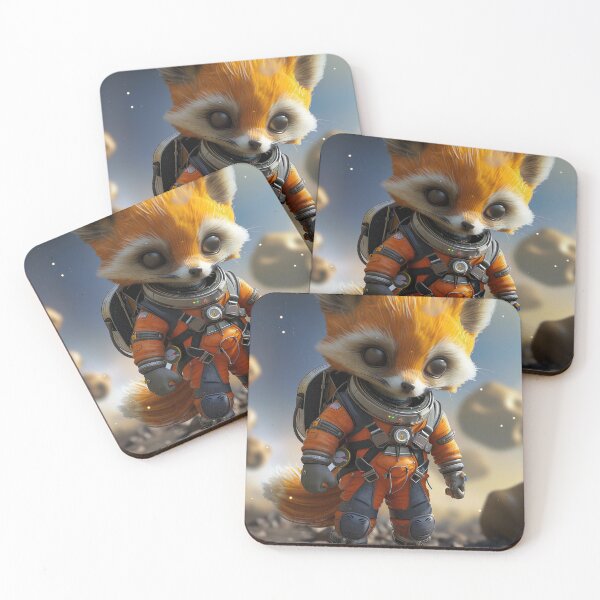 Item preview, Adorable Astronaut Fox in Space Suit Exploring Foreign Planet designed and sold by Mullet Monkey.