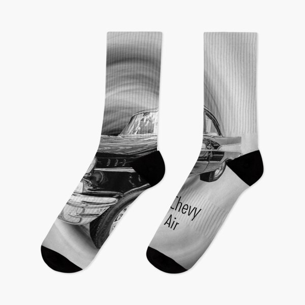 Item preview, Black 1957 Chevy Bel Air Text Grayscale designed and sold by mljdwhite.