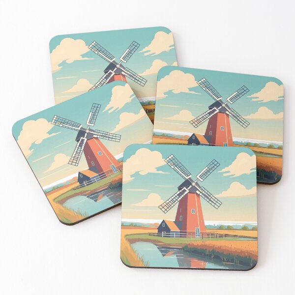 Item preview, Windmill Fenland Landscape of East Anglia designed and sold by WildlifeInc.