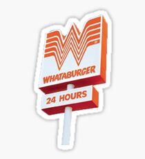 Pegatina signo de whataburger