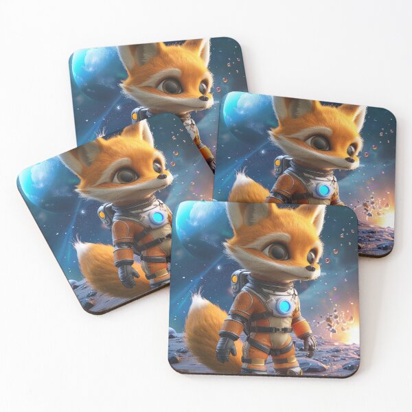 Item preview, Adorable Fox Astronaut in Space Suit Exploring Foreign Planet designed and sold by Mullet Monkey.