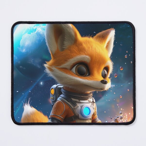 Item preview, Adorable Fox Astronaut in Space Suit Exploring Foreign Planet designed and sold by Mullet Monkey.