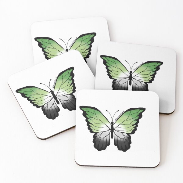Item preview, Aromantic Pride Butterfly designed and sold by Toki's Workshop.