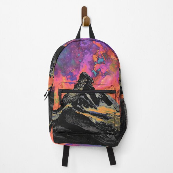 Item preview, Mountain silhouette psychedelic sky Active Outdoors Inspired Art designed and sold by CDC40.