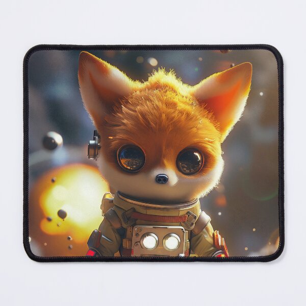 Item preview, Cute Fox Space Explorer in Space Suit on Foreign Planet designed and sold by Mullet Monkey.