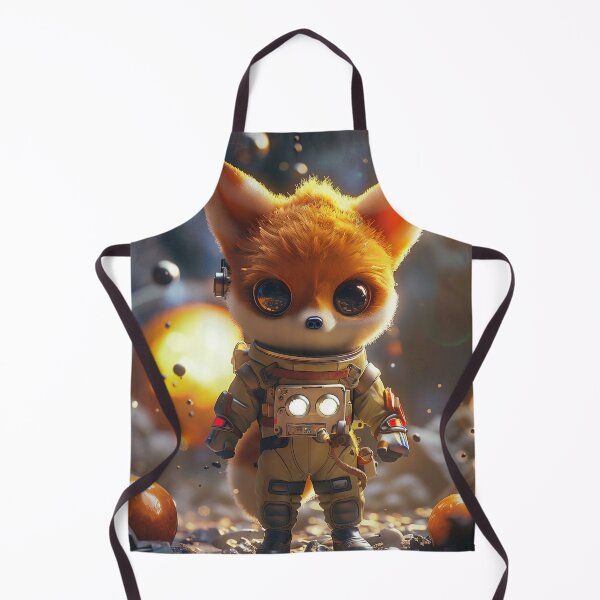 Item preview, Cute Fox Space Explorer in Space Suit on Foreign Planet designed and sold by Mullet Monkey.