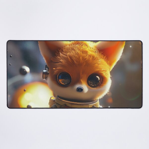 Item preview, Cute Fox Space Explorer in Space Suit on Foreign Planet designed and sold by Mullet Monkey.
