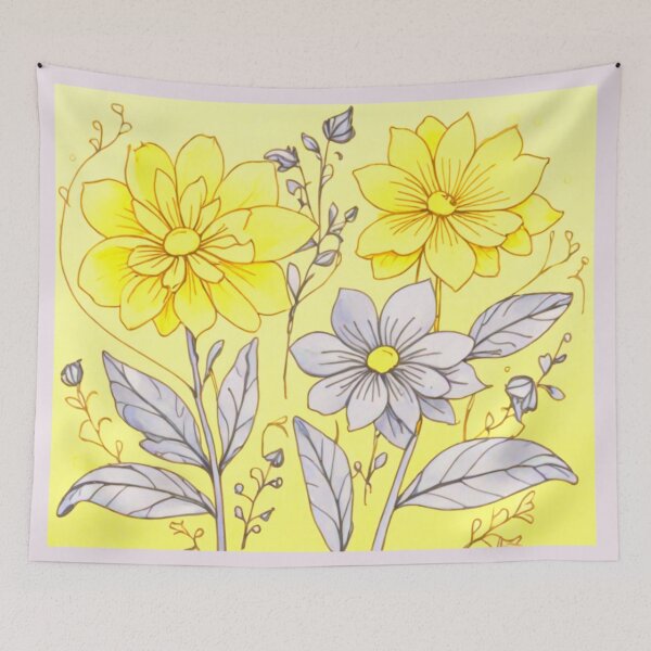 Item preview, Yellow and white flowers designed and sold by Flowersonstuff.