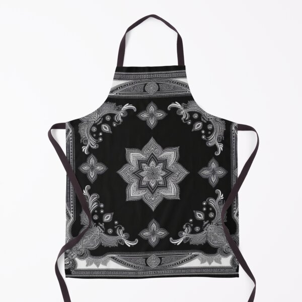 Item preview, RogerPattern - "Divine Elegance: Black & White Bandana Print" designed and sold by RogerPattern.