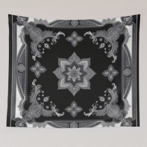 Item preview, RogerPattern - "Divine Elegance: Black & White Bandana Print" designed and sold by RogerPattern.