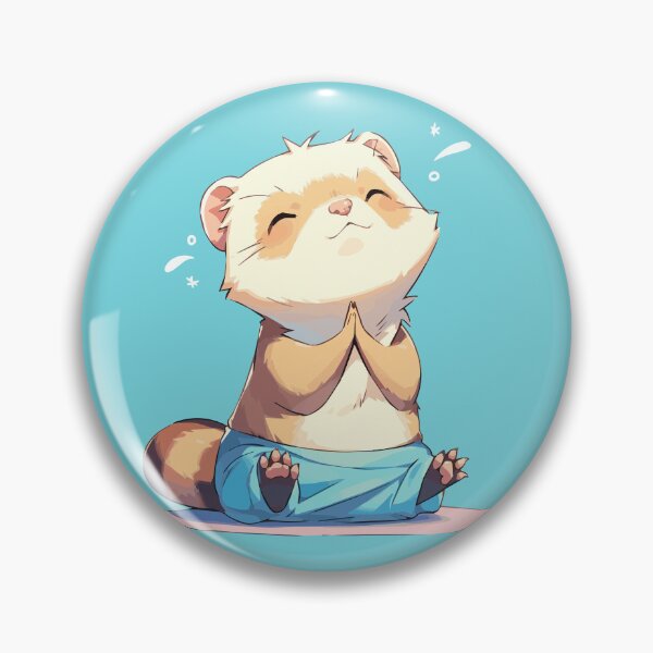 Item preview, Ferret grateful for a yoga session designed and sold by etherElric.