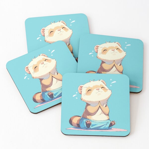 Item preview, Ferret grateful for a yoga session designed and sold by etherElric.