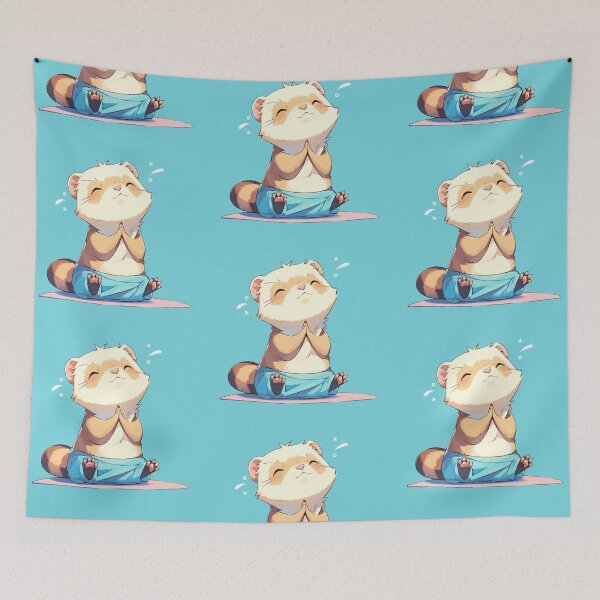Item preview, Ferret grateful for a yoga session designed and sold by etherElric.