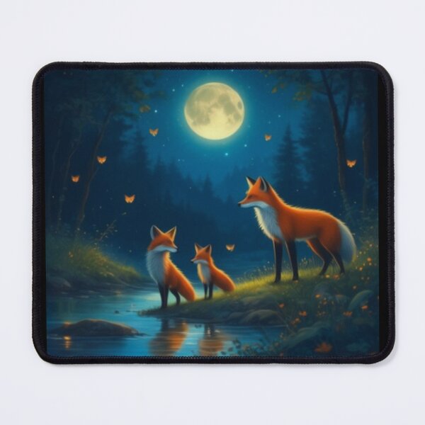 Item preview, Foxes in night designed and sold by Shazzi shop.