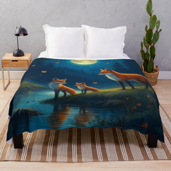 Item preview, Foxes in night designed and sold by Shazzi shop.