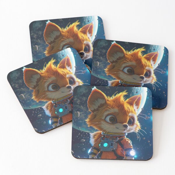 Item preview, Confident Fox Astronaut Adventurer in Outer Space designed and sold by Mullet Monkey.