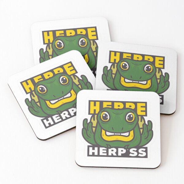 Item preview, Herps funny cute sticker designed and sold by HelloWoord.