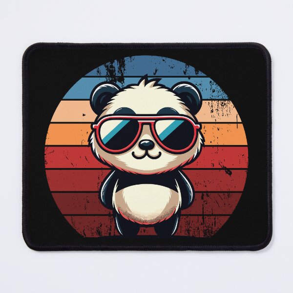 Item preview, Retro Panda in Sunglasses BBQ Pool Party Funny Panda designed and sold by KsuAnn.