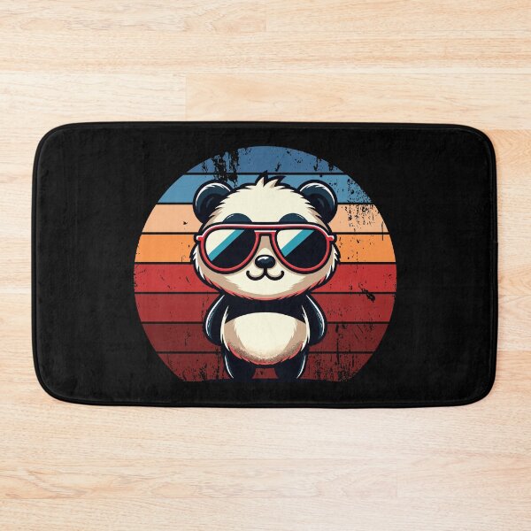 Item preview, Retro Panda in Sunglasses BBQ Pool Party Funny Panda designed and sold by KsuAnn.