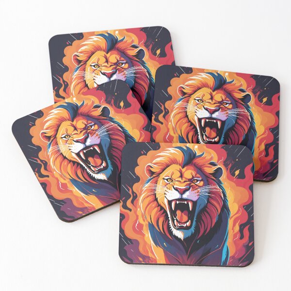 Item preview, Fierce Lion Roaring designed and sold by WildlifeInc.
