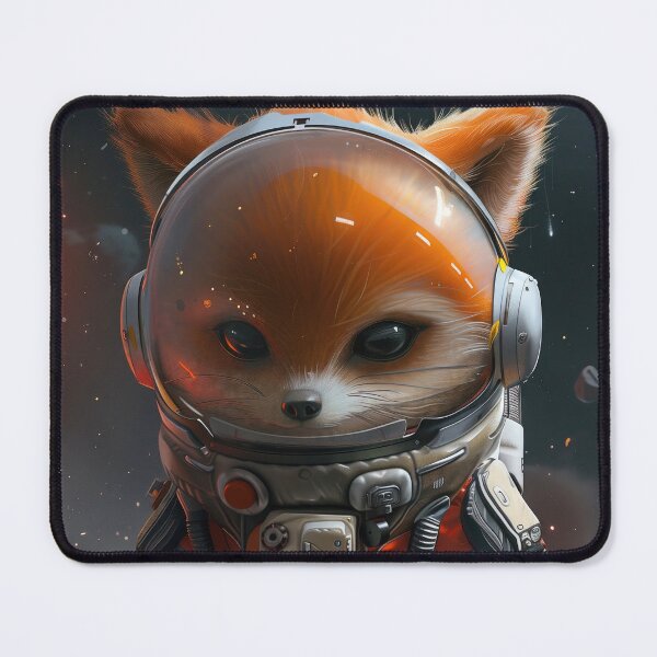 Item preview, Cute Fox Wearing Space Helmet in Vast Expanse of Outer Space designed and sold by Mullet Monkey.