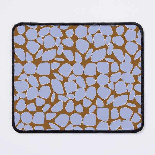 Item preview, Safari Elegance: Light Lilac Blue Giraffe Spots on Brown designed and sold by IraNiva.