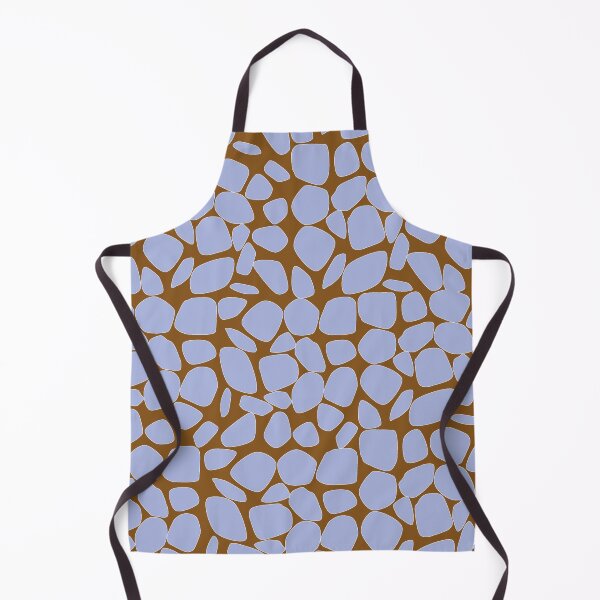 Item preview, Safari Elegance: Light Lilac Blue Giraffe Spots on Brown designed and sold by IraNiva.