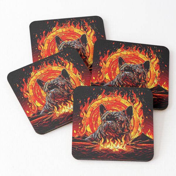 Item preview, Badaist Fiery Dog Art designed and sold by Health And Fitness Posts e-Store.