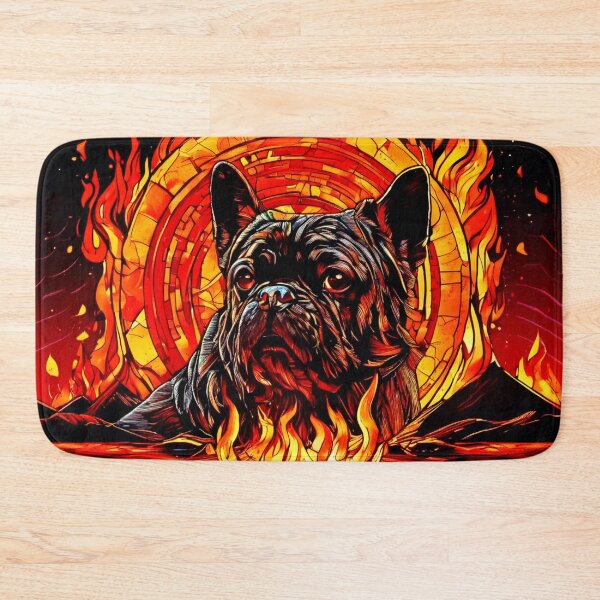 Item preview, Badaist Fiery Dog Art designed and sold by Health And Fitness Posts e-Store.