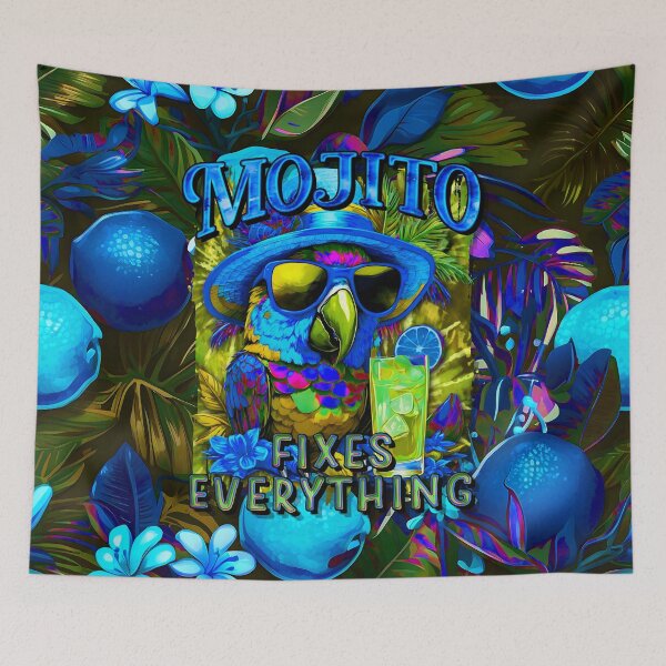 Item preview, Mojito Fixes Everything Tropical Parrot Cocktail designed and sold by MindWave THC.