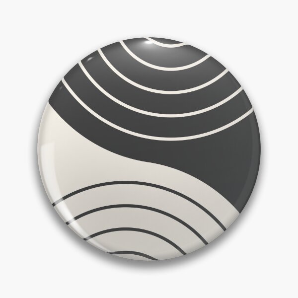 Item preview, Geometric Lines Rainbow Abstract 2 in Black and Beige designed and sold by nineFlorals.