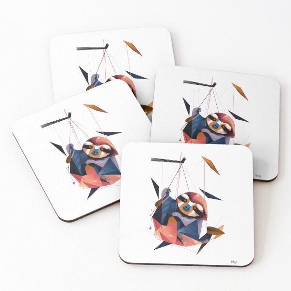 Item preview, Cubist Sloth Haven: A Quirky Art Piece for Animal Aficionados designed and sold by Moisky Art.