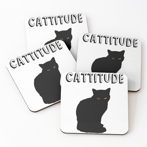 Item preview, Luna the Black Cat - Cattitude! designed and sold by Oqueartecura.