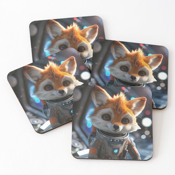 Item preview, Cute Curious Astronaut Fox Exploring Space Station designed and sold by Mullet Monkey.
