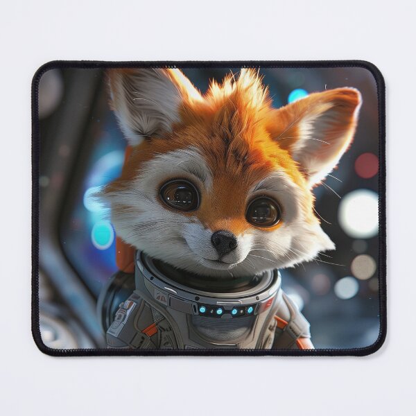 Item preview, Cute Curious Astronaut Fox Exploring Space Station designed and sold by Mullet Monkey.
