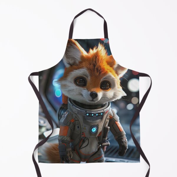 Item preview, Cute Curious Astronaut Fox Exploring Space Station designed and sold by Mullet Monkey.
