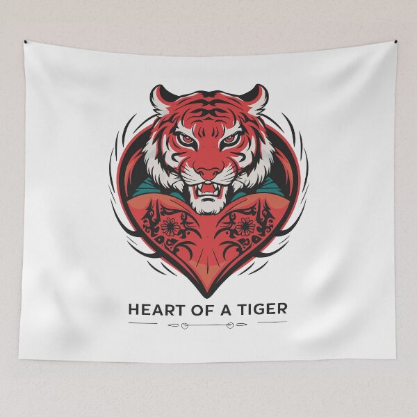 Item preview, Heart of a Tiger designed and sold by EldonWTF.