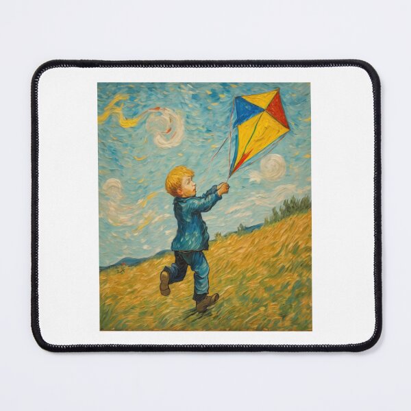 Item preview, "Child Flying His Kite" designed and sold by Artisticanvas.