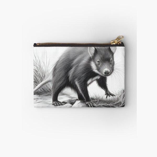 Item preview, Black and white Tasmanian devil pencil drawing designed and sold by Pencil-Art.
