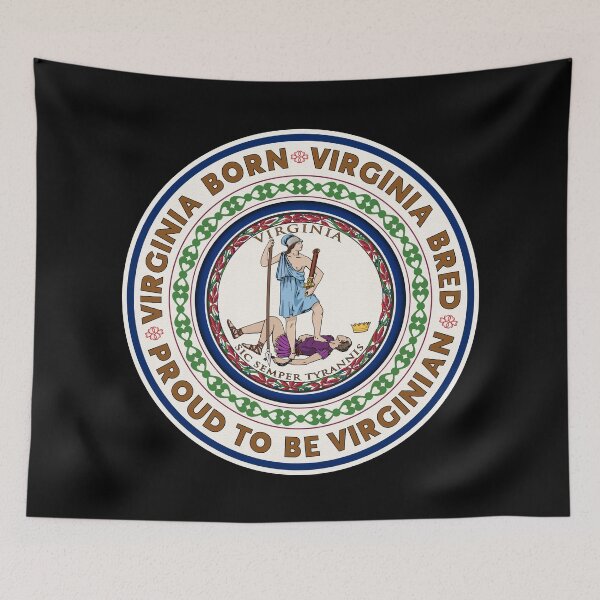 Item preview, Virginia Flag - Virginia Born, Virginia Bred - Proud to be Virginian designed and sold by patriotwardrobe.