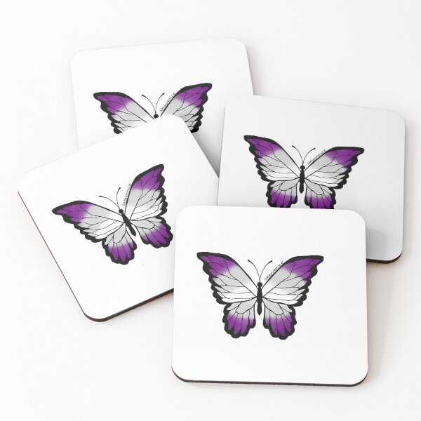 Item preview, Grey Asexualität / Graysexual Pride Butterfly designed and sold by Toki's Workshop.