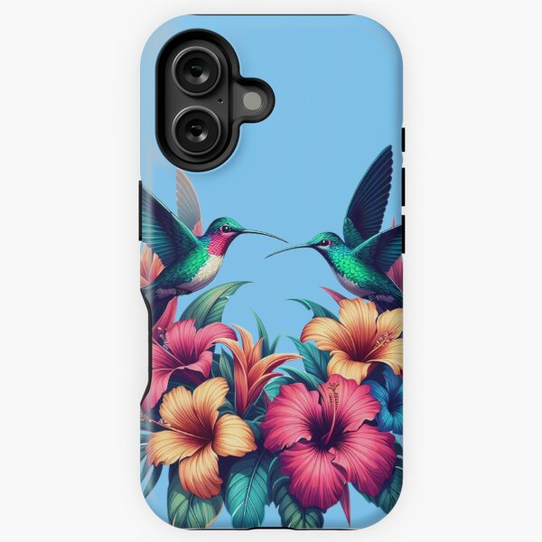 Item preview, Hummingbirds on tropical flowers  designed and sold by coloursforkids.