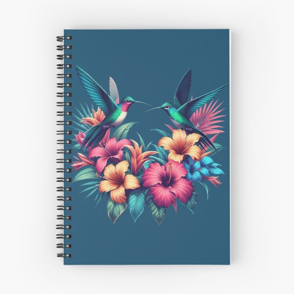 Artikelvorschau, Kolibris auf tropischen Blumen entworfen und verkauft von coloursforkids.